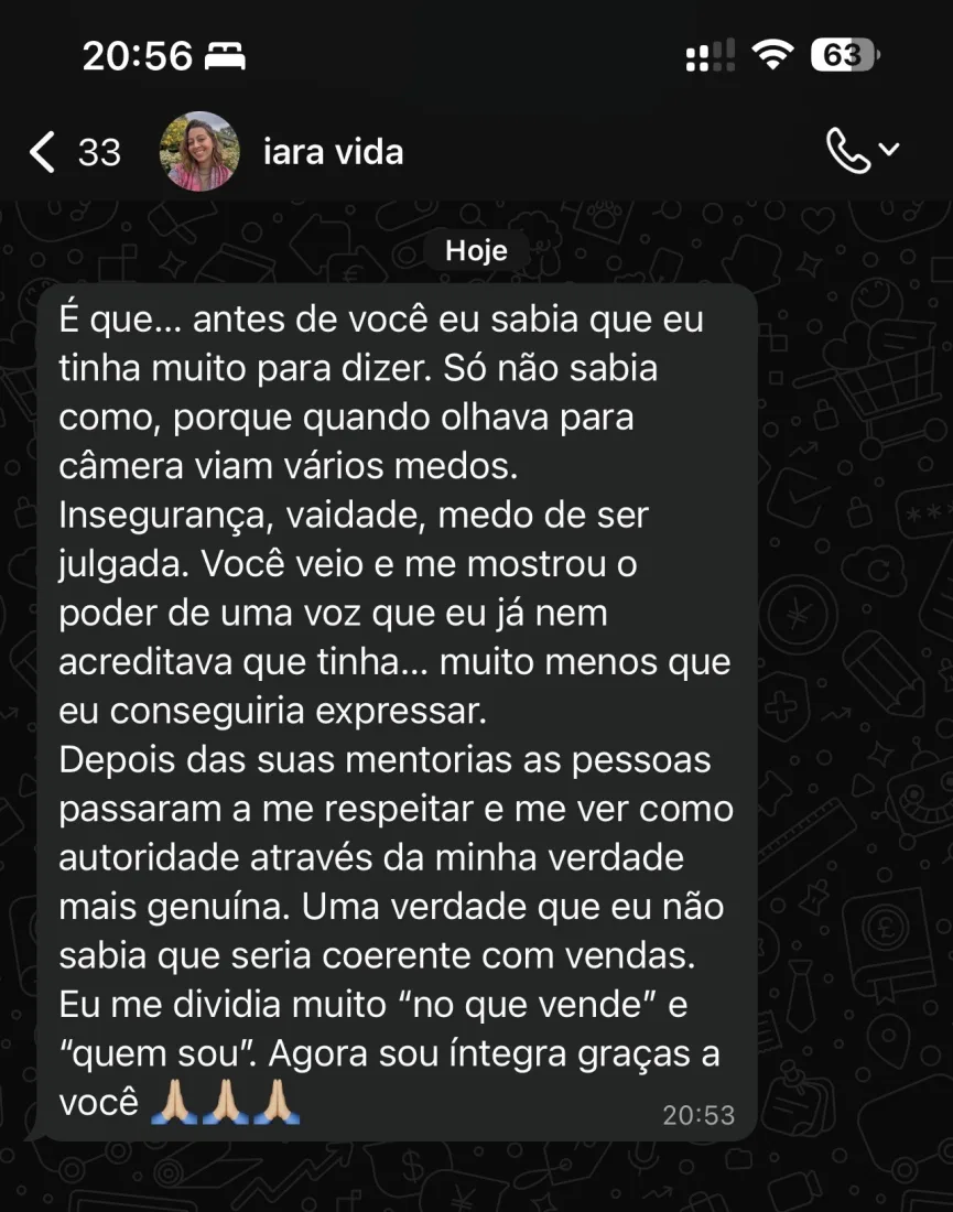 Conversa de feedback — Iara