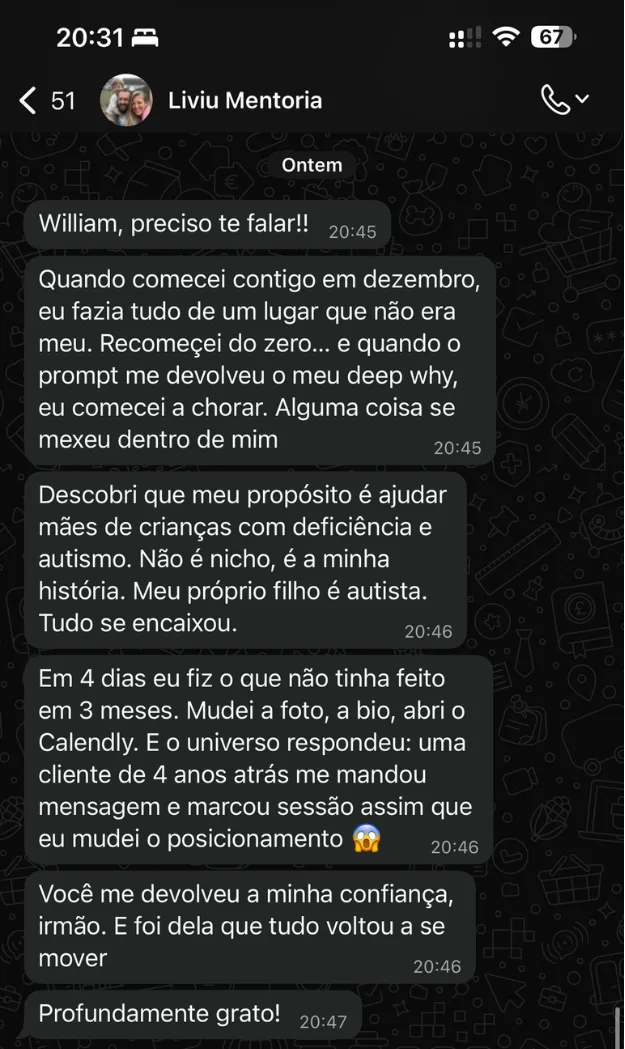 Conversa de feedback — Liviu