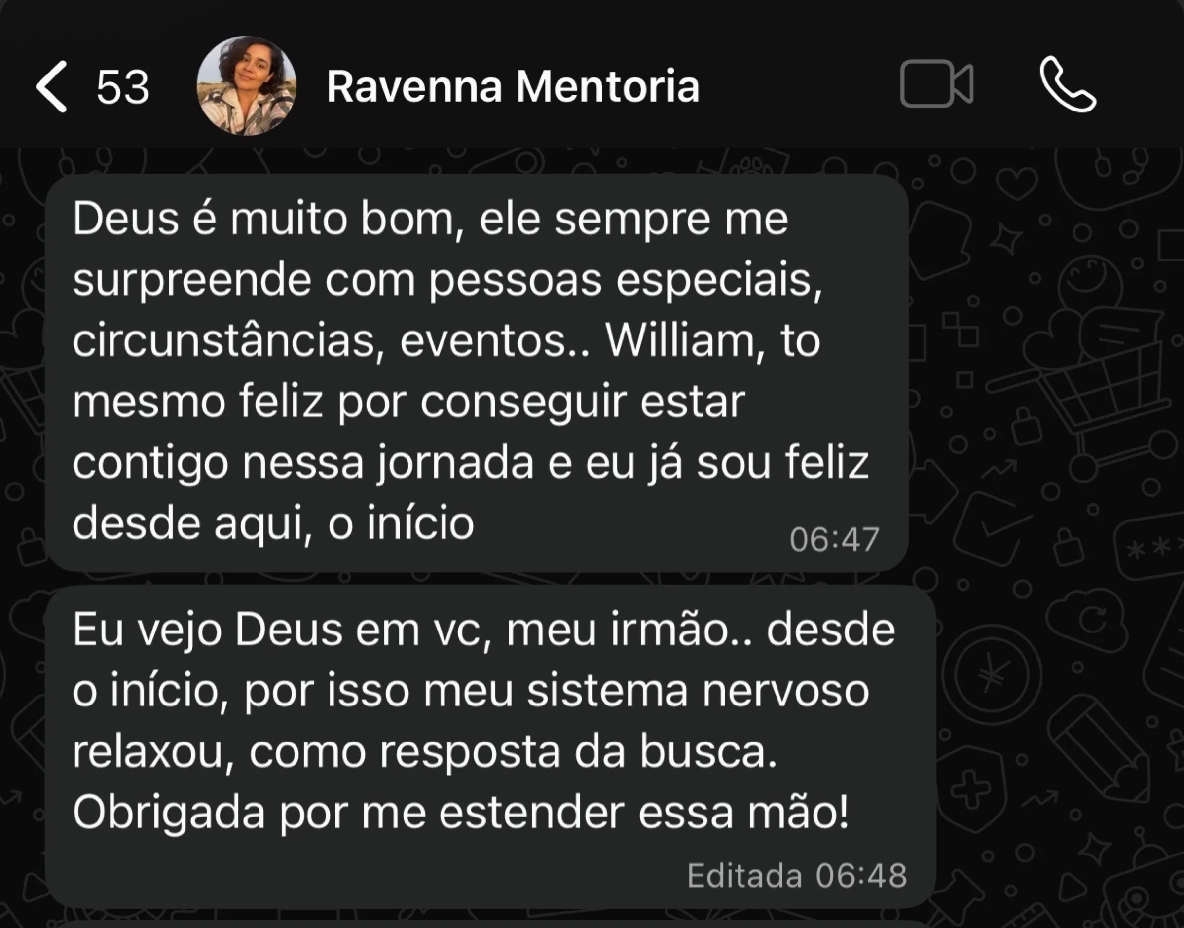 Conversa de feedback — Ravena