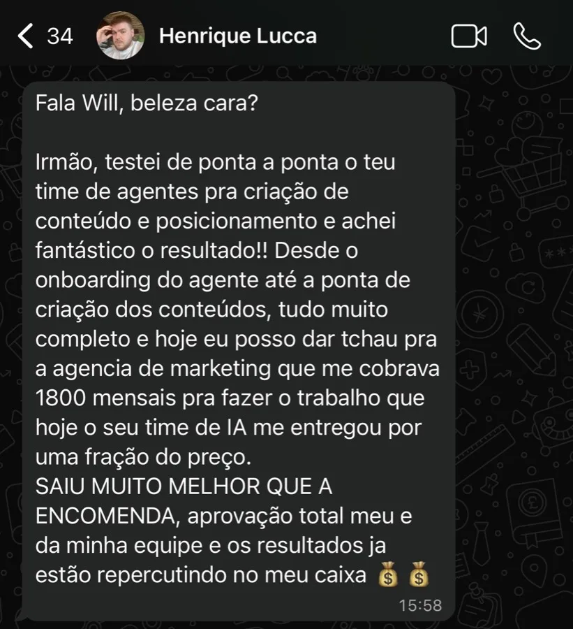 Conversa de feedback · Henrique